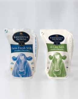 Bannister Downs Fresh Farm milk and All Lite milk