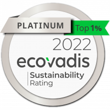 Ecovadis top 1% recognition